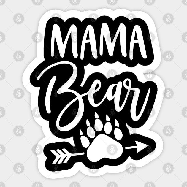 Mama Bear Vintage Sticker by CreativeShirt